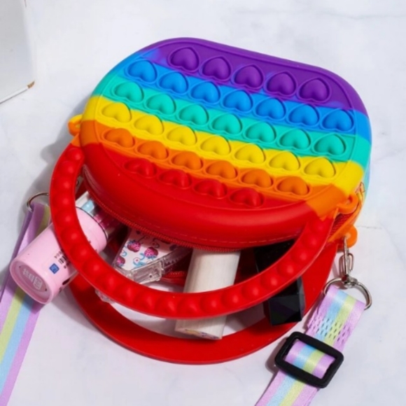 Colorblock Bubble Circle Bag - Picture 2 of 4